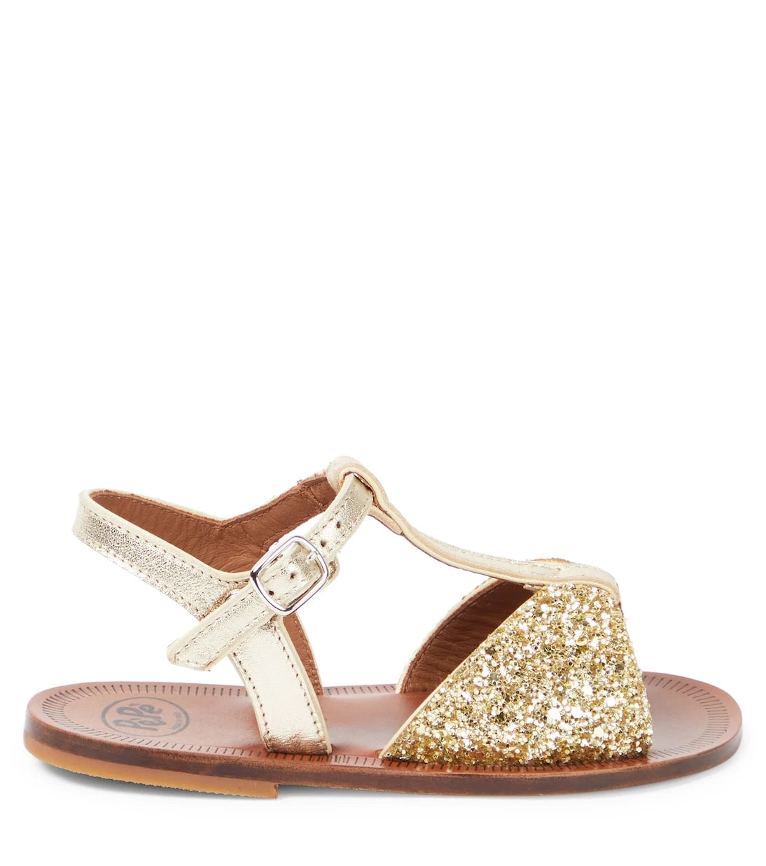 PèPè - Glitter leather sandals