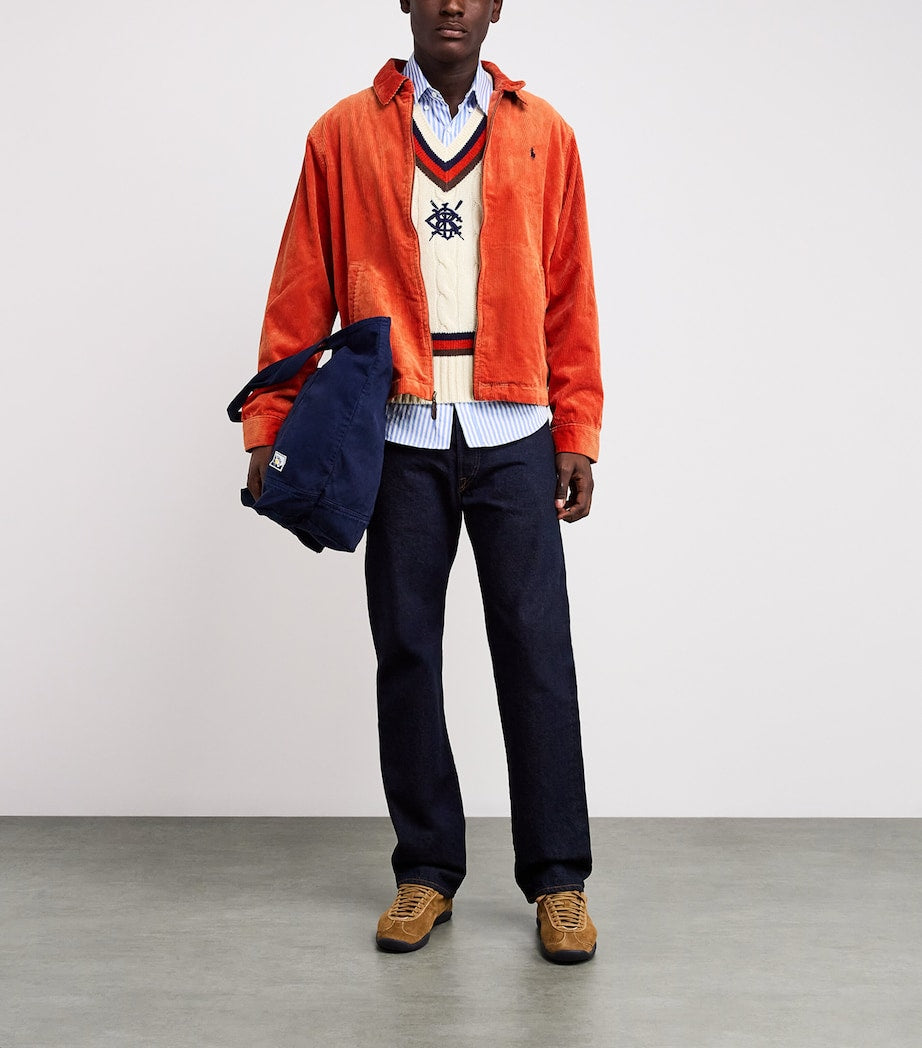 Polo Ralph Lauren Orange Cotton Corduroy Wynton Jacket