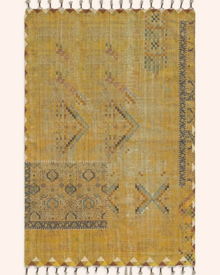 Calma House büyük pamuklu halı 150 x 200 cm