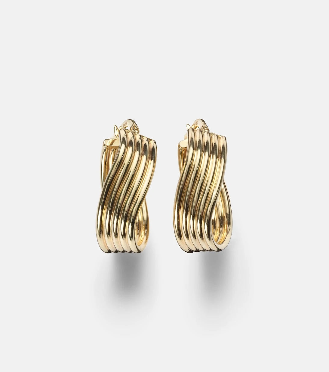 Stone and Strand - Swerve 10kt gold earrings