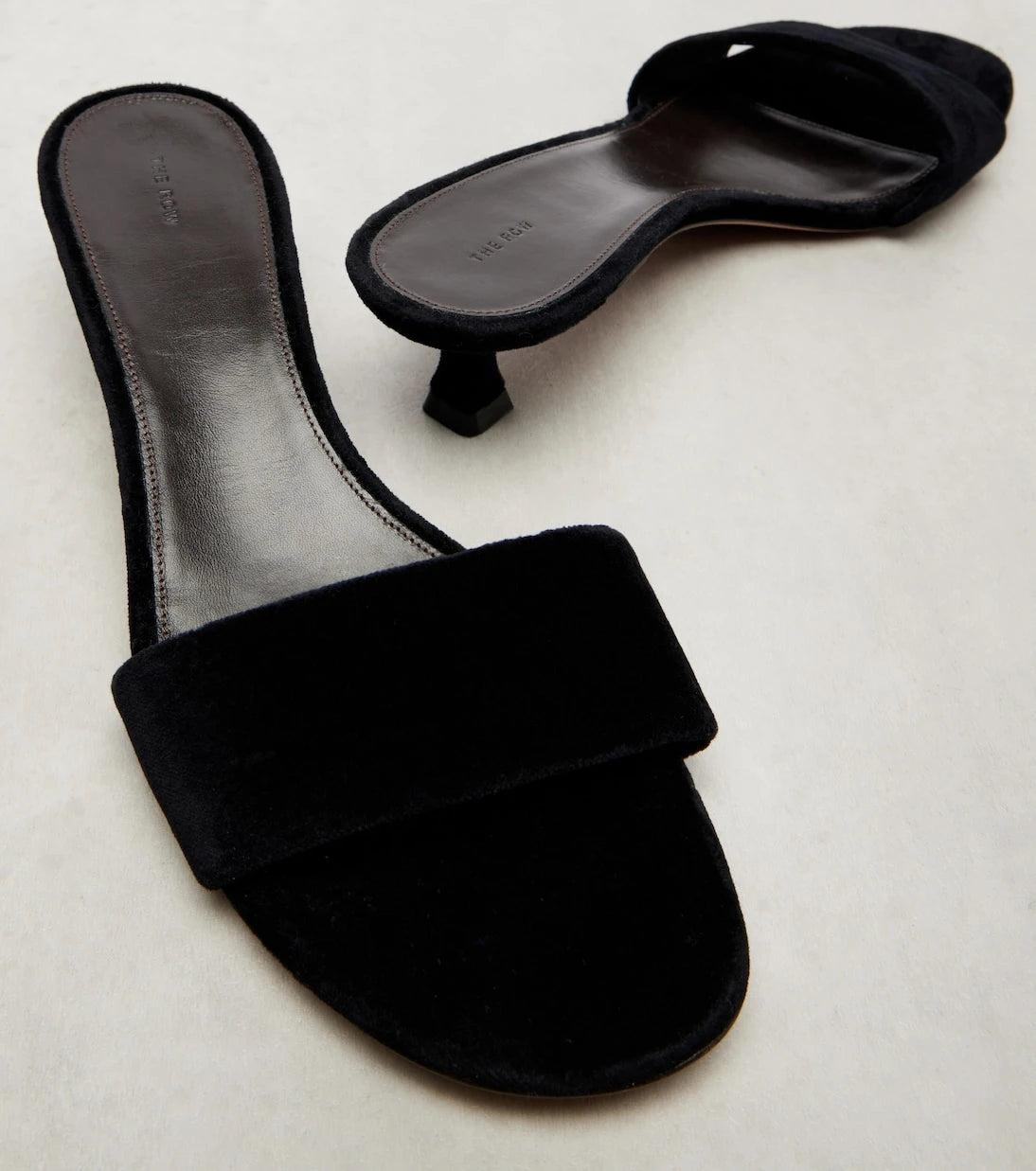 The Row - Combo leather slides