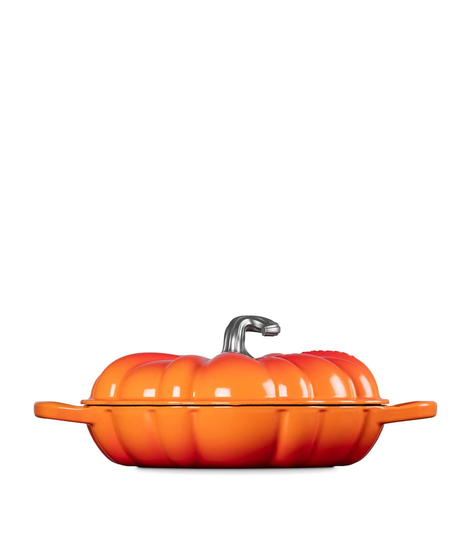 Cast Iron Pumpkin Shallow Casserole Dish (28cm)