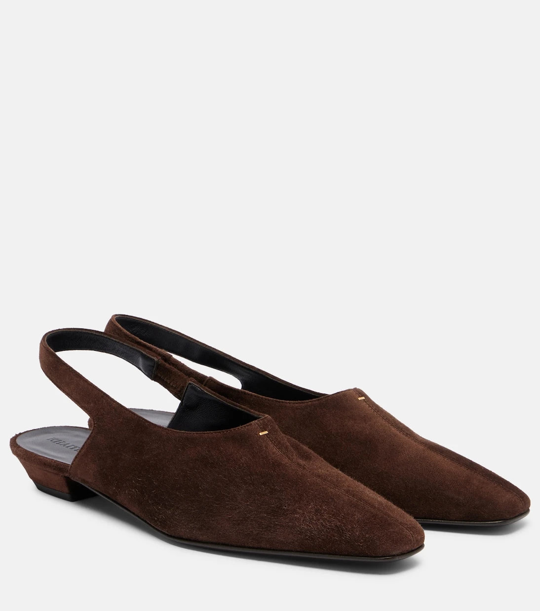 Khaite - Cecilia suede slingback flats