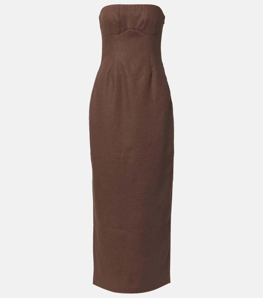 SIR - Evalita linen bustier maxi dress