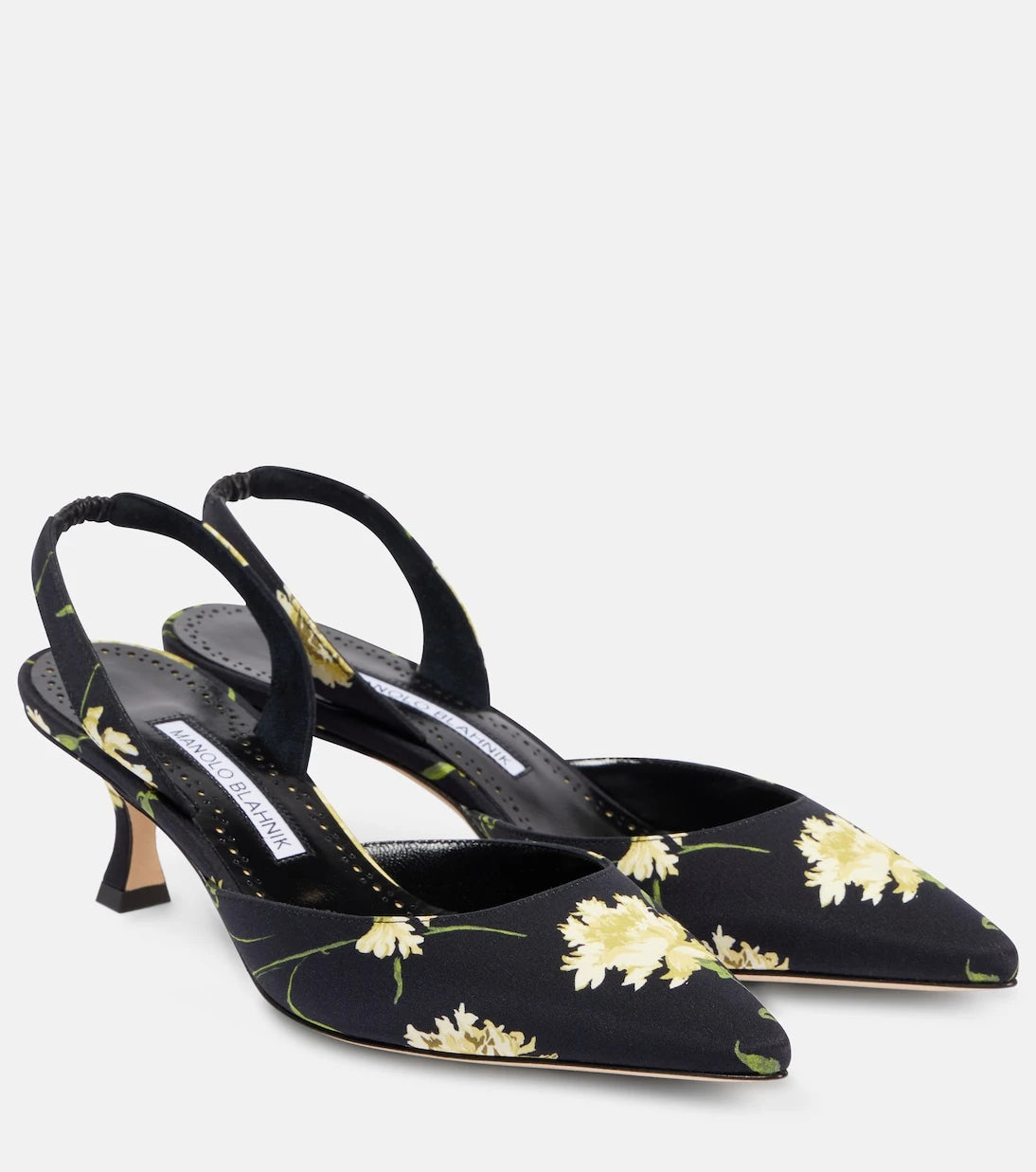 Manolo Blahnik - Carolyne 50 floral slingback pumps