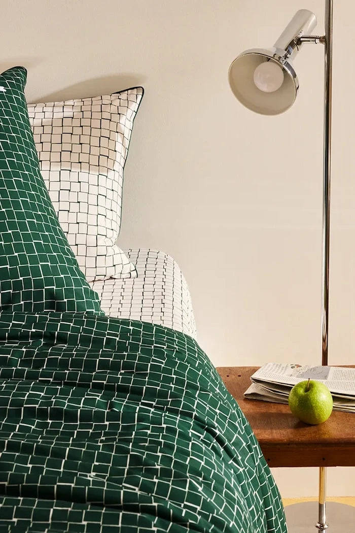 Lacoste L BLOCK Vert 140 x 200 cm Pamuklu Nevresim Kılıfı