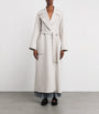 Max Mara White Water-Repellent Twill Trench Coat