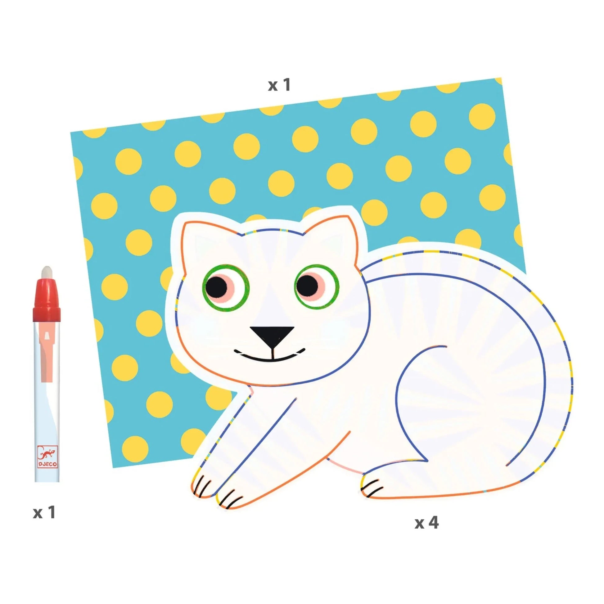 Djeco - Animalo-Ma Magic Colouring Activity