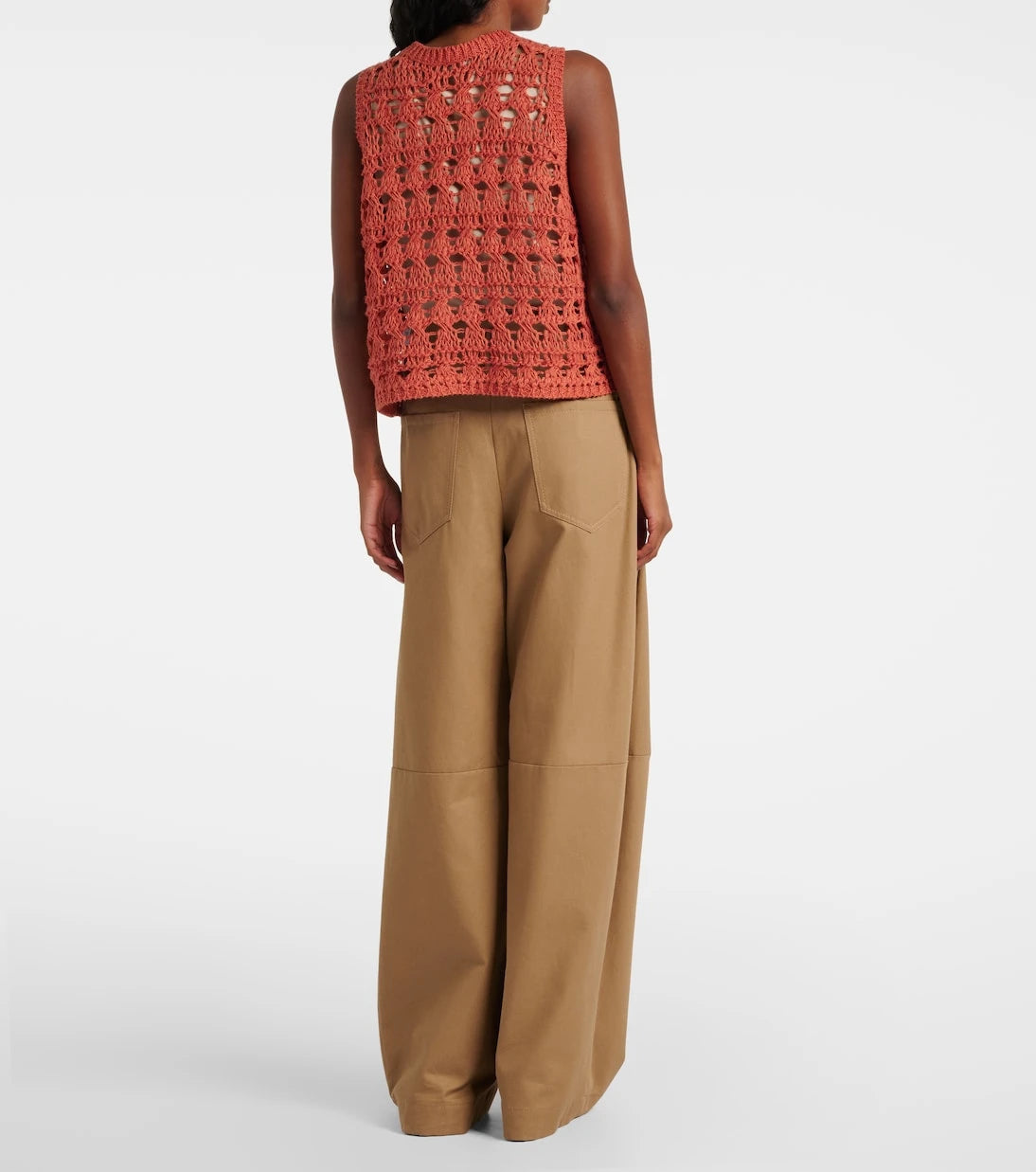 Brunello Cucinelli - Jute and cotton-blend sweater vest