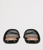 Black Fishnet Mules