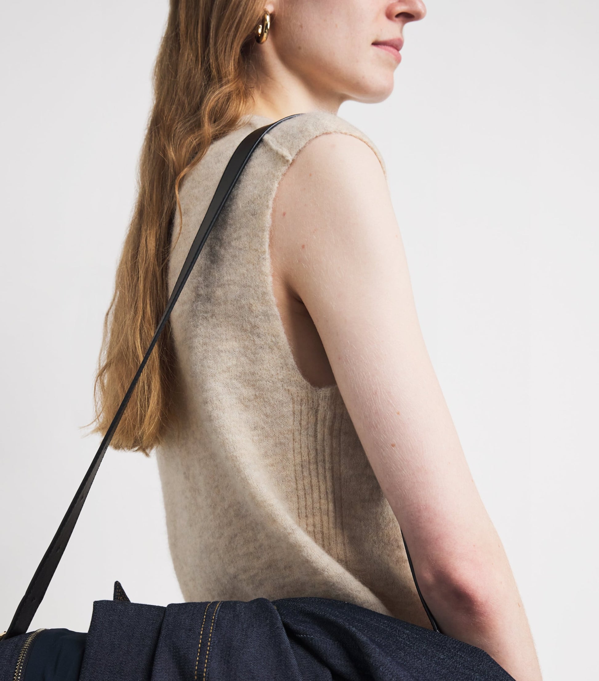 ME+EM Beige Alpaca-Blend Knitted Vest