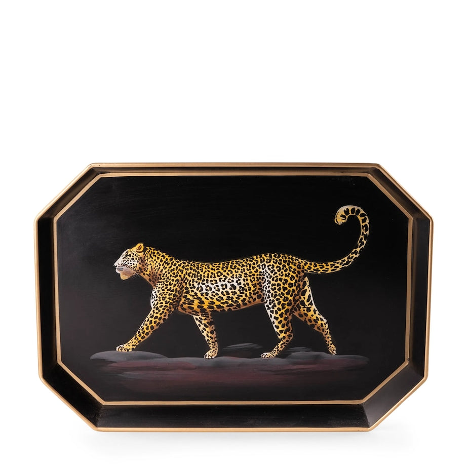Iron Leopard Tray (43cm x 30cm)