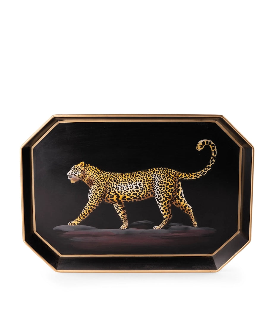 Iron Leopard Tray (43cm x 30cm)