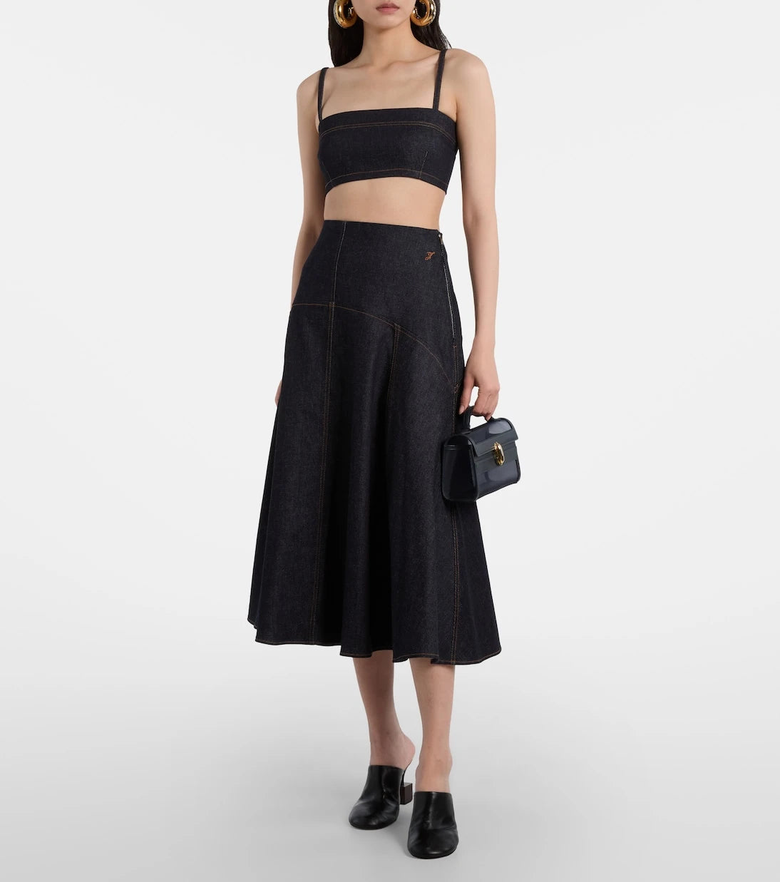 Savette - Symmetry leather-trimmed mesh tote bag