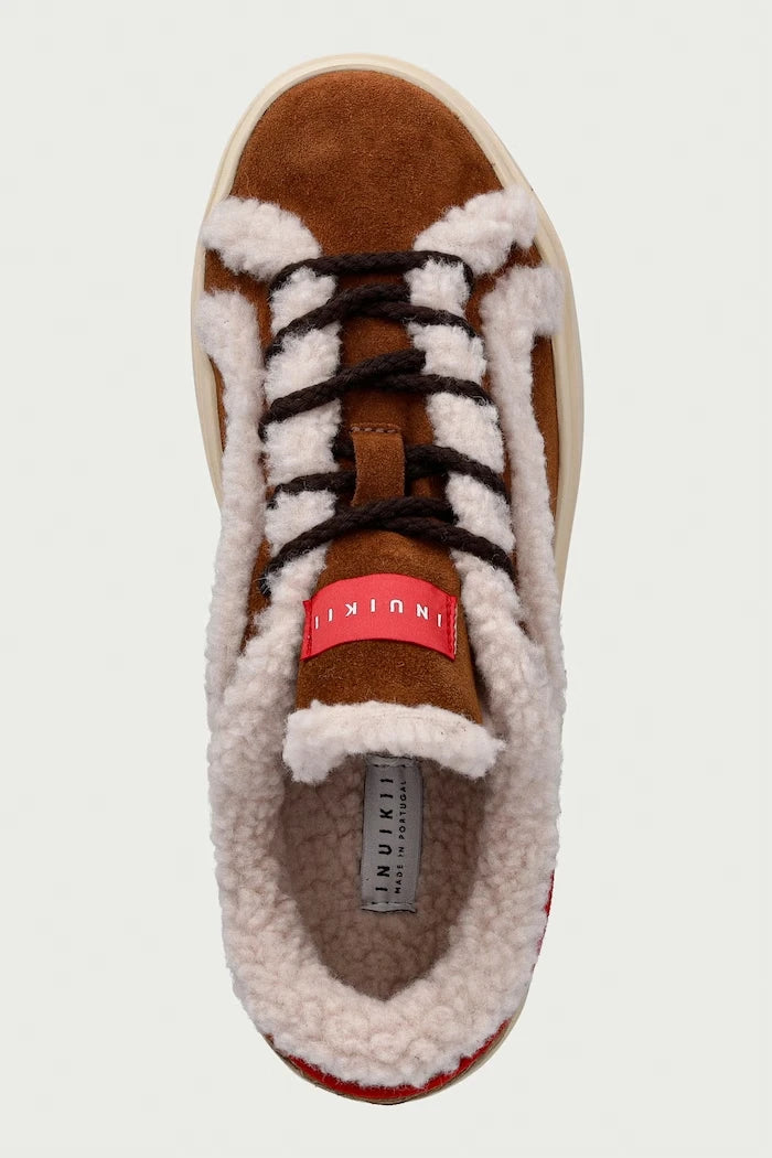 Inuikii Lila Shearling Lace Up Kadın Süet Sneaker