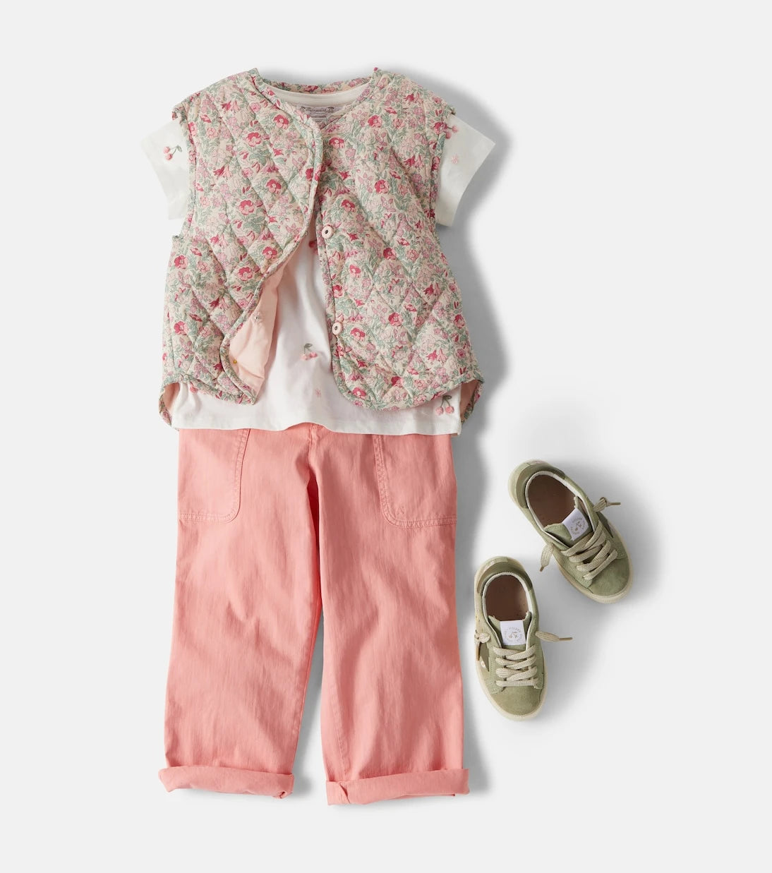 Bonpoint - Elbie floral quilted cotton vest
