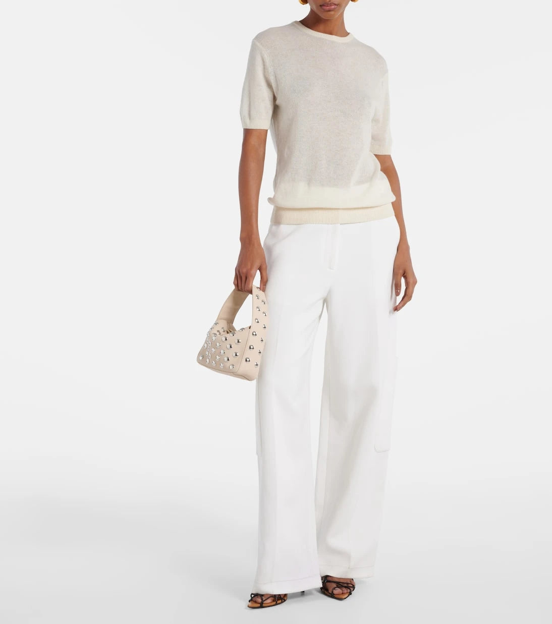 Khaite - Elena Small studded leather tote bag