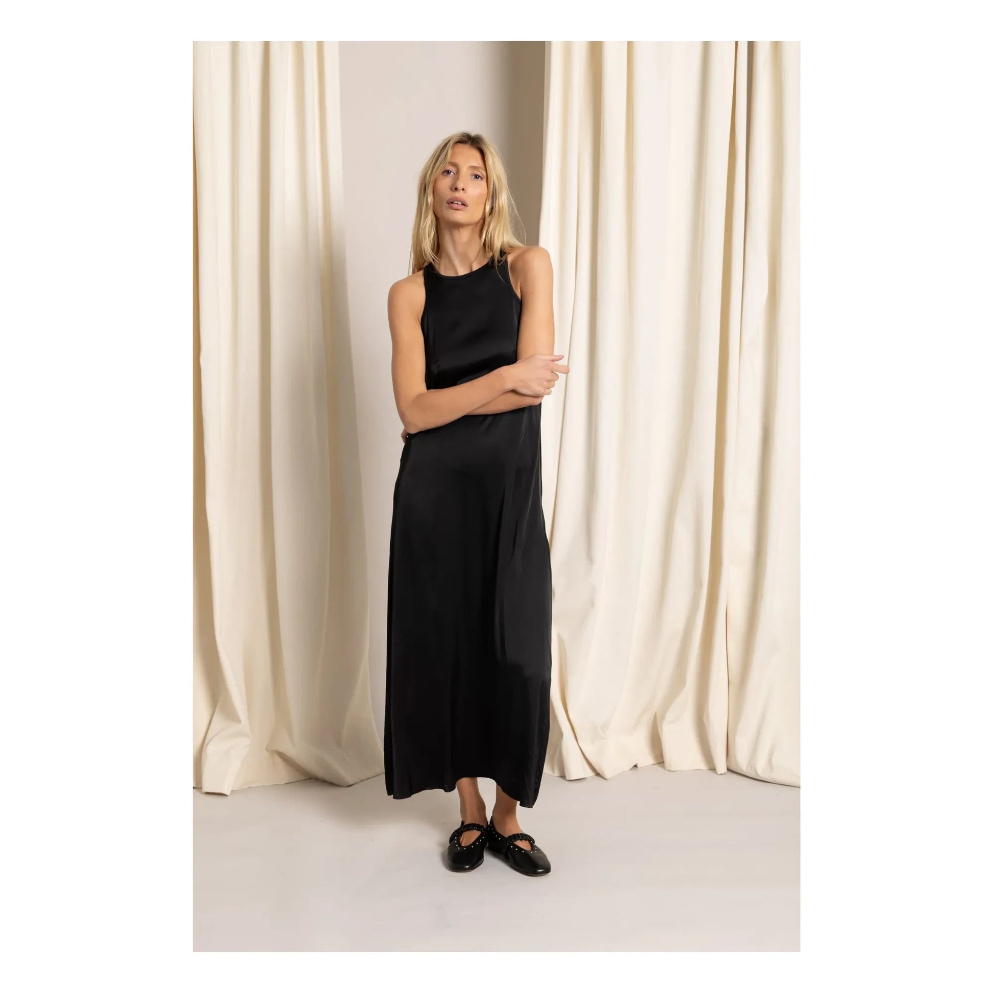 Smallable Woman - Zelie Satinée Dress | Black