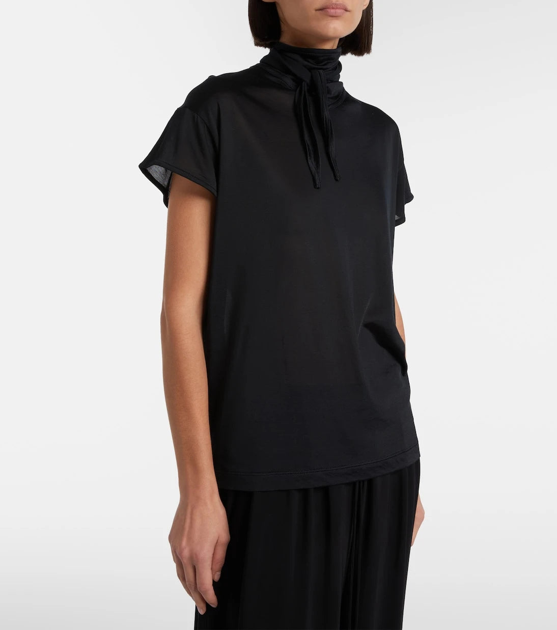 Lemaire - Scarf-detail jersey top