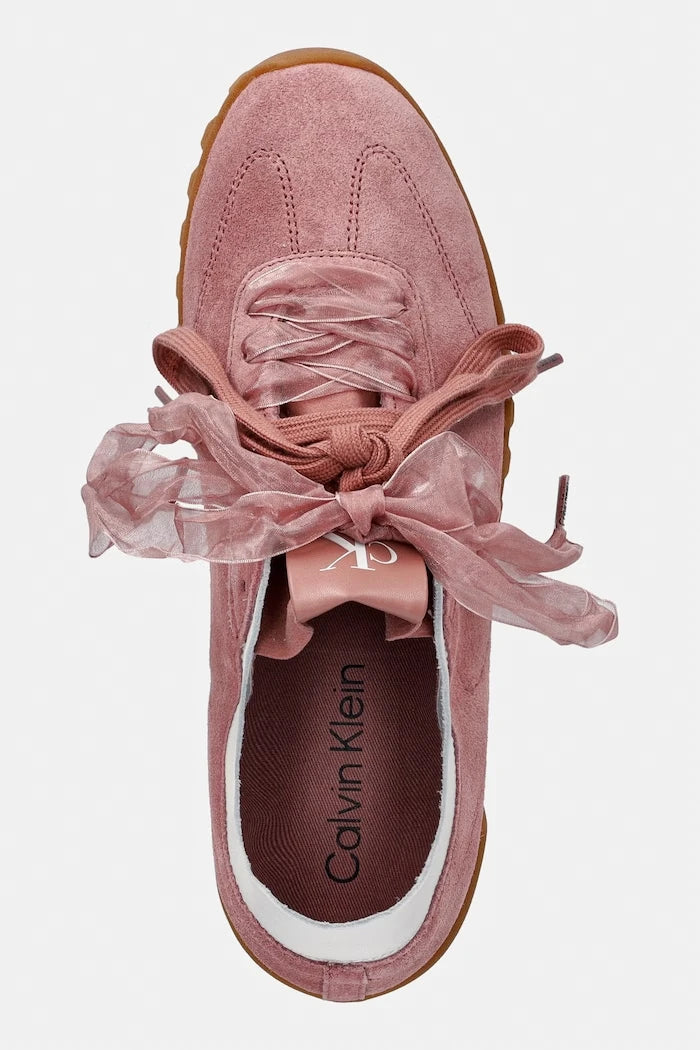 Calvin Klein LOW PROFILE RUN MG SUE DB LACES kadın spor ayakkabı