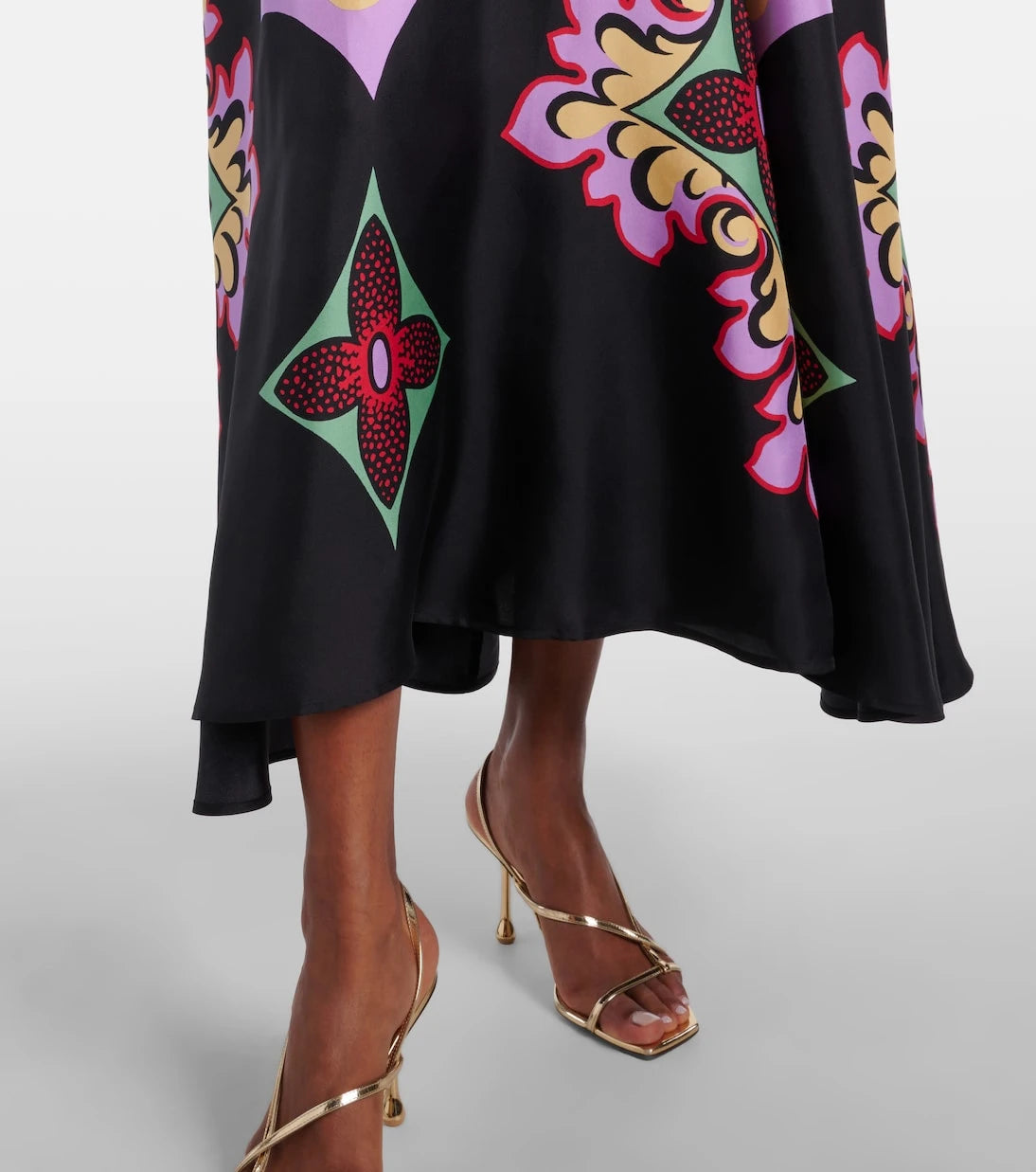 La DoubleJ - Palazzo Placée silk twill maxi dress