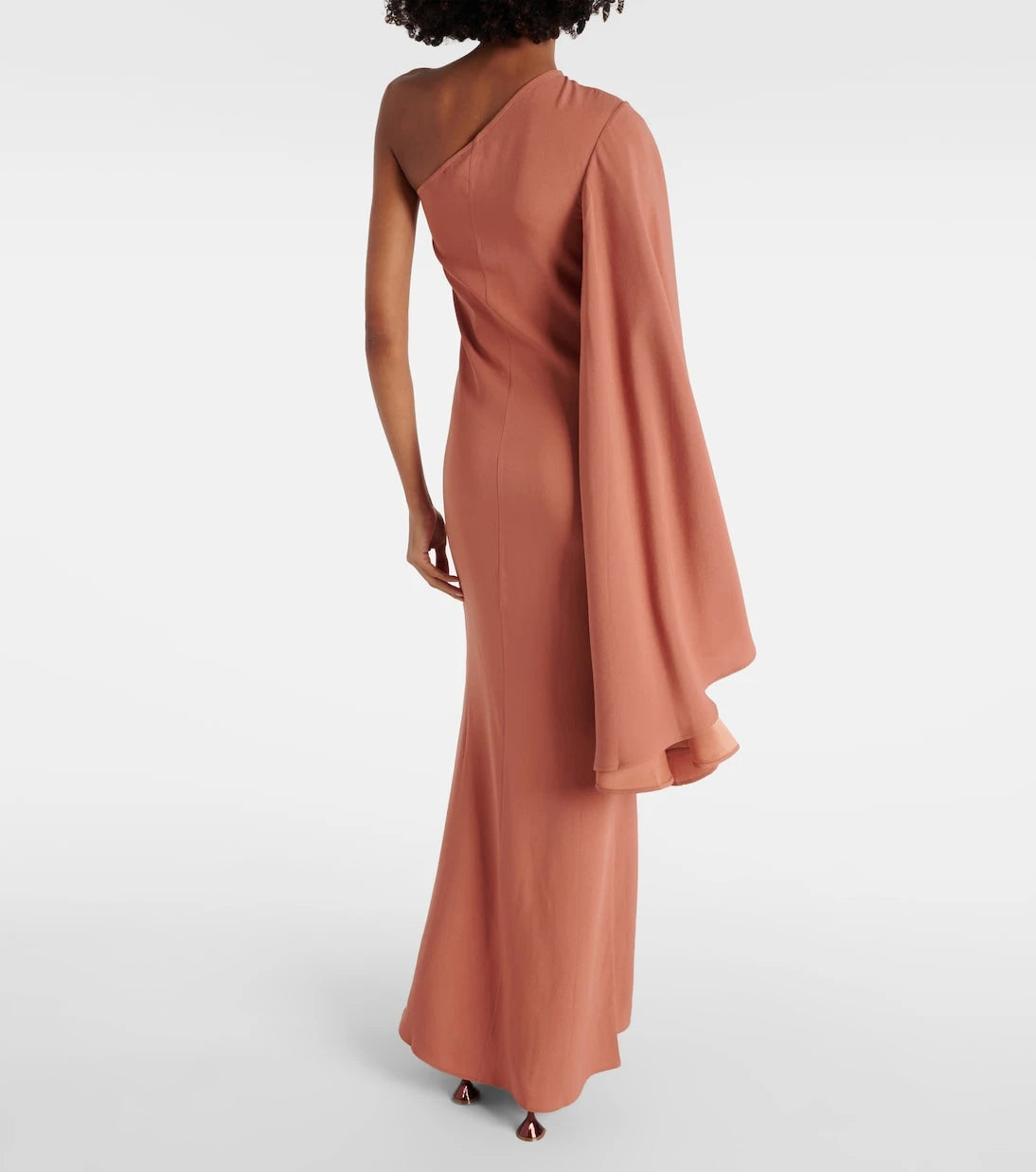 Taller Marmo - Sifnos one-shoulder crêpe cady gown