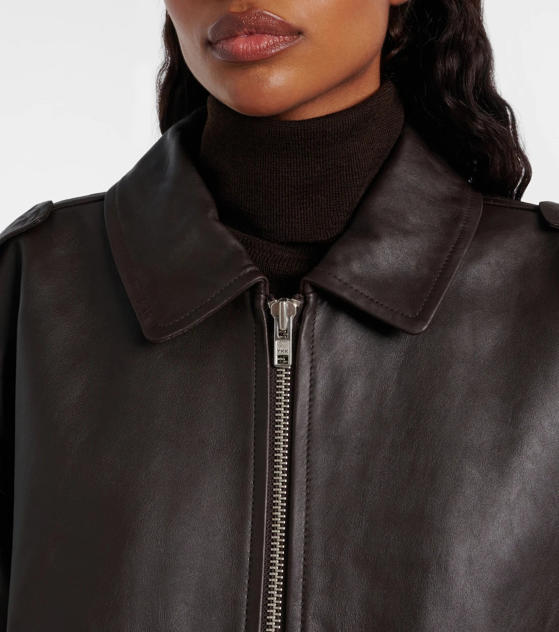 The Frankie Shop - Viper leather jacket