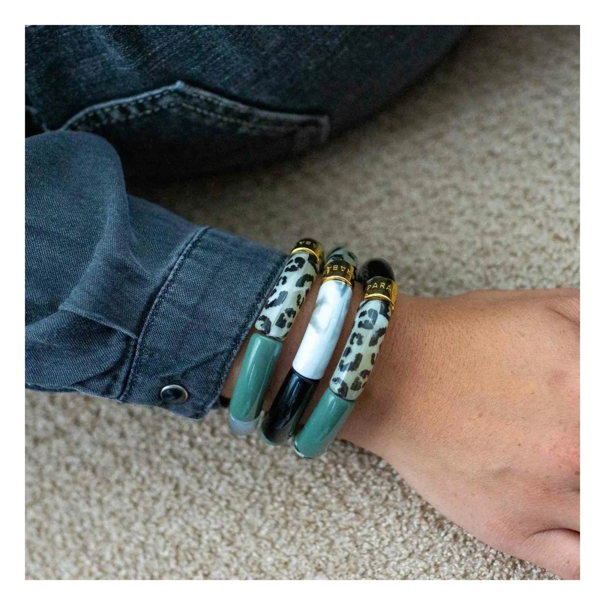 Parabaya - Capi 2 bracelet | Dark green