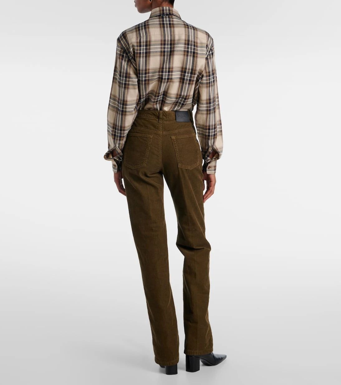 Saint Laurent - Clyde cotton corduroy straight pants