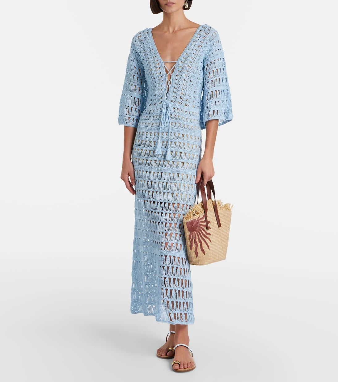 Anna Kosturova - Crochet cotton maxi dress