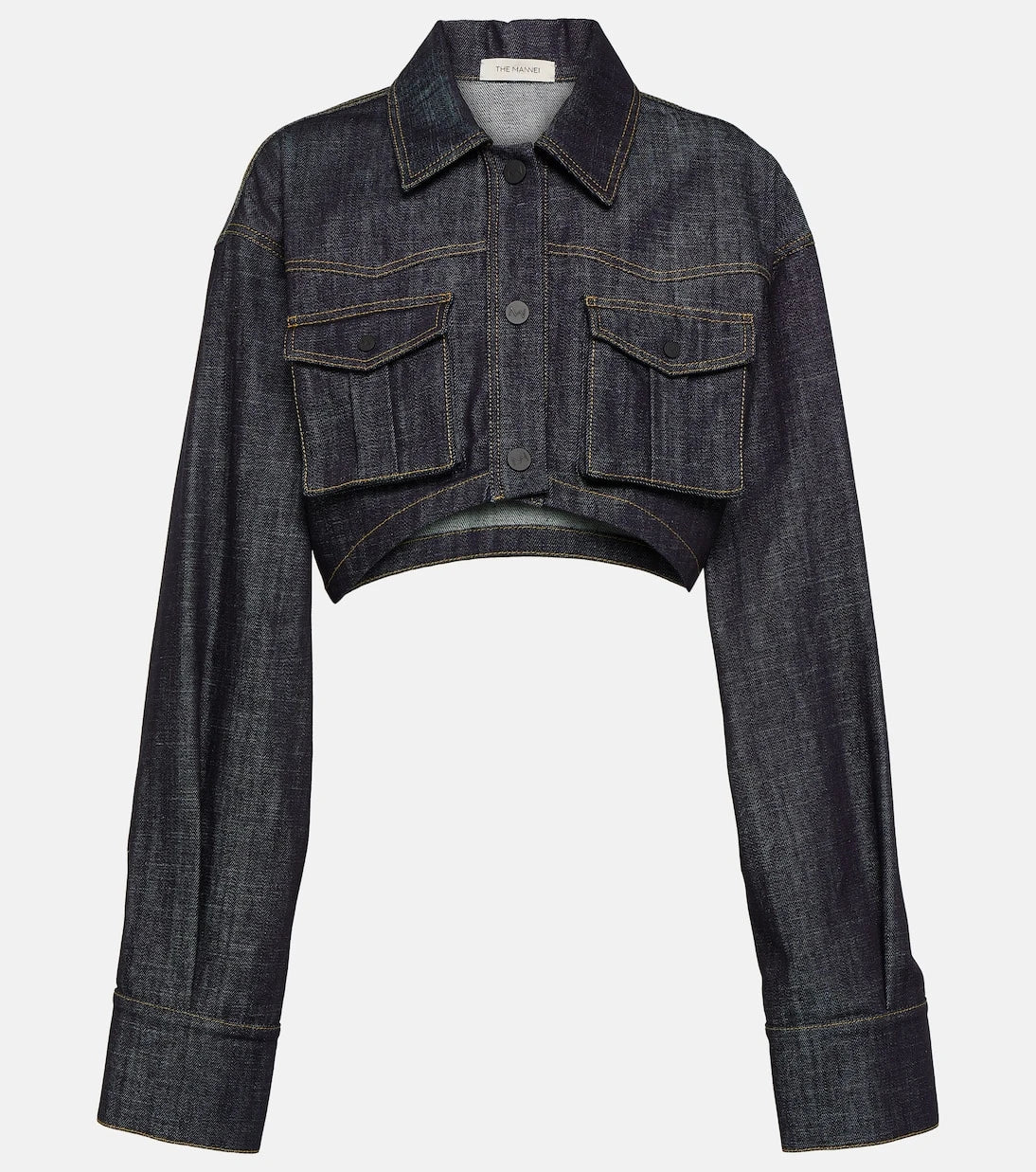 The Mannei - Gudari cropped denim blazer
