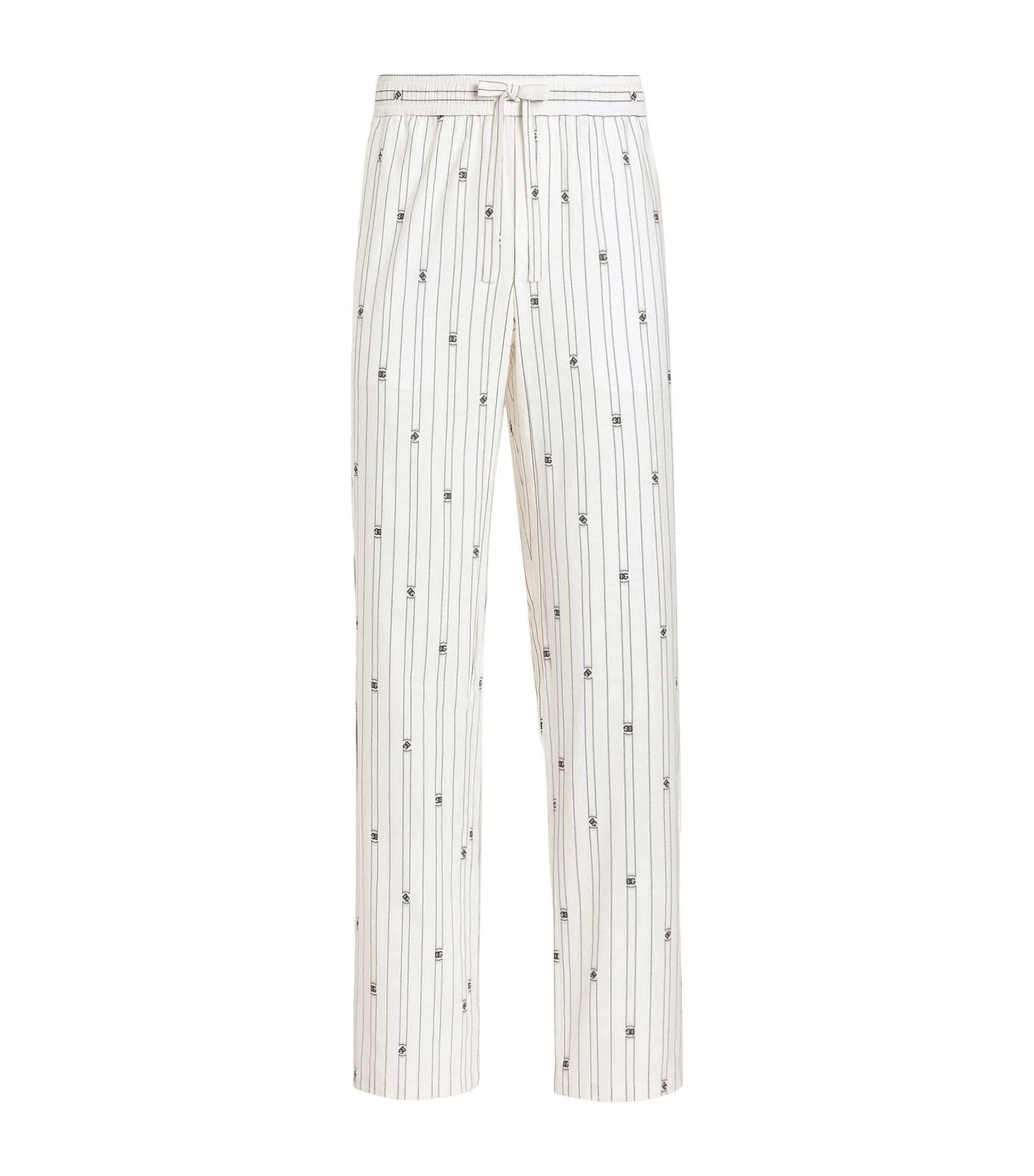 Dolce & Gabbana Cotton-Blend Logo Trousers