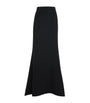 Roland Mouret Black Cady Train Maxi Skirt
