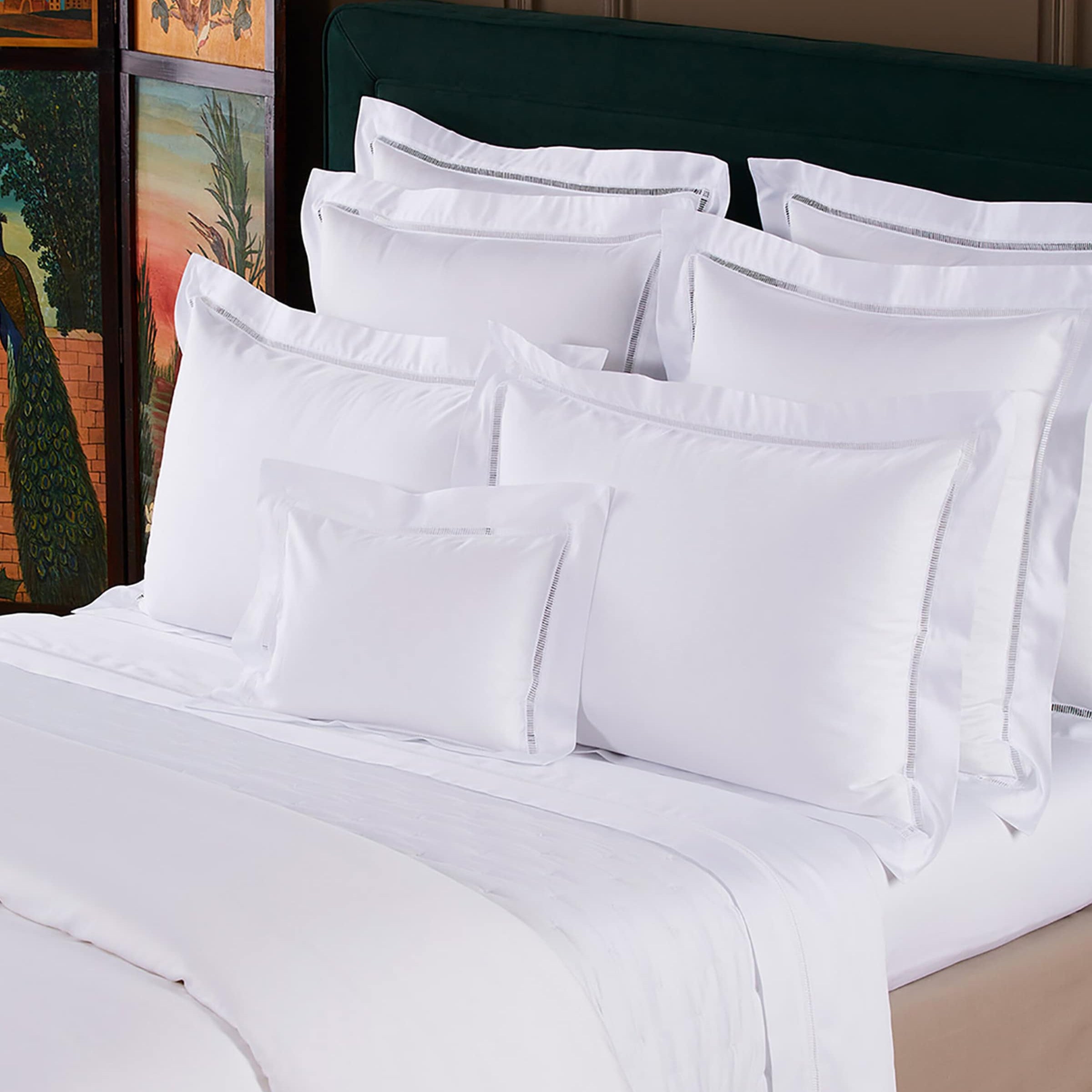 Colisée Blanc Double Flat Sheet (240cm x 295cm)