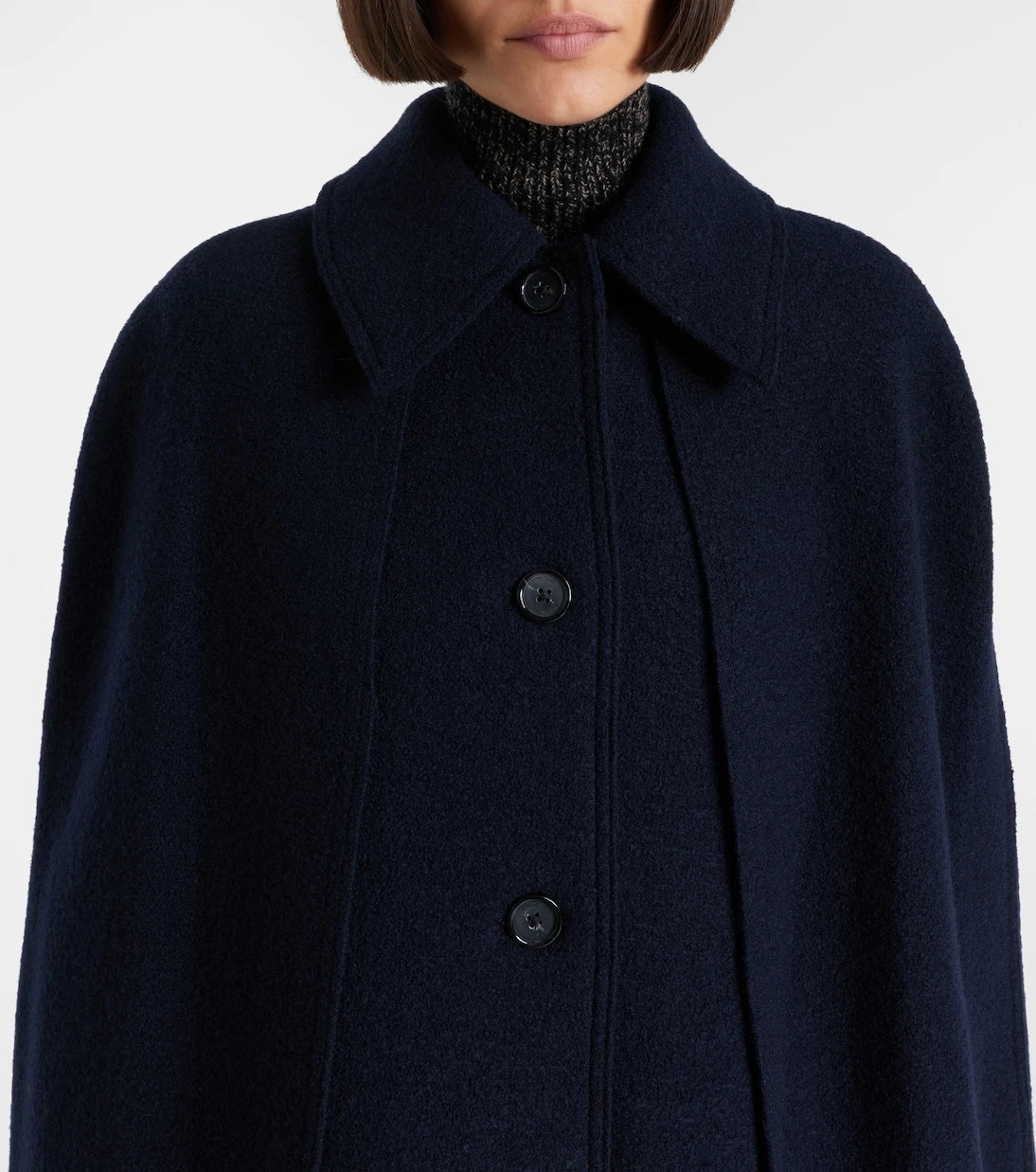 Toteme - Wool bouclé cape