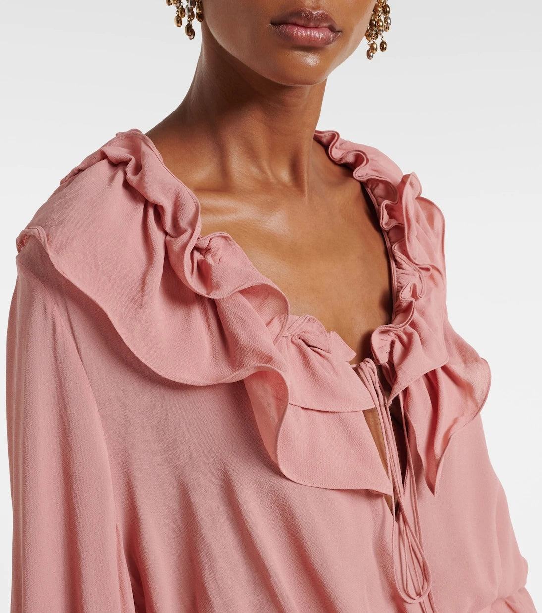 Adriana Degreas - Ruffled crop top