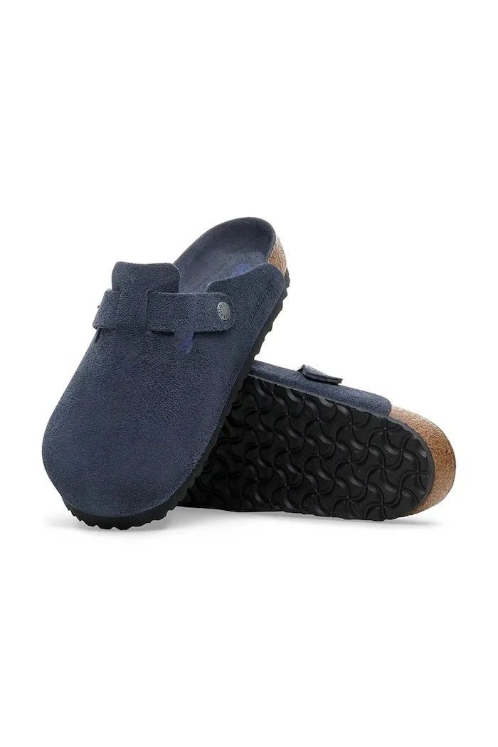 Birkenstock чехли сабо от велур Boston