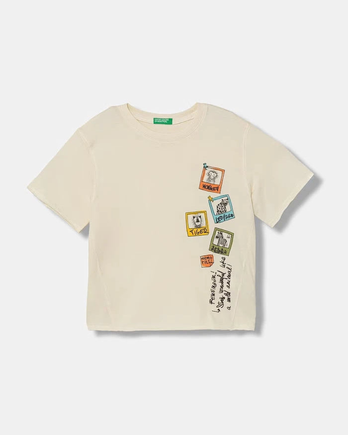 United Colors of Benetton çocuk pamuklu tişört