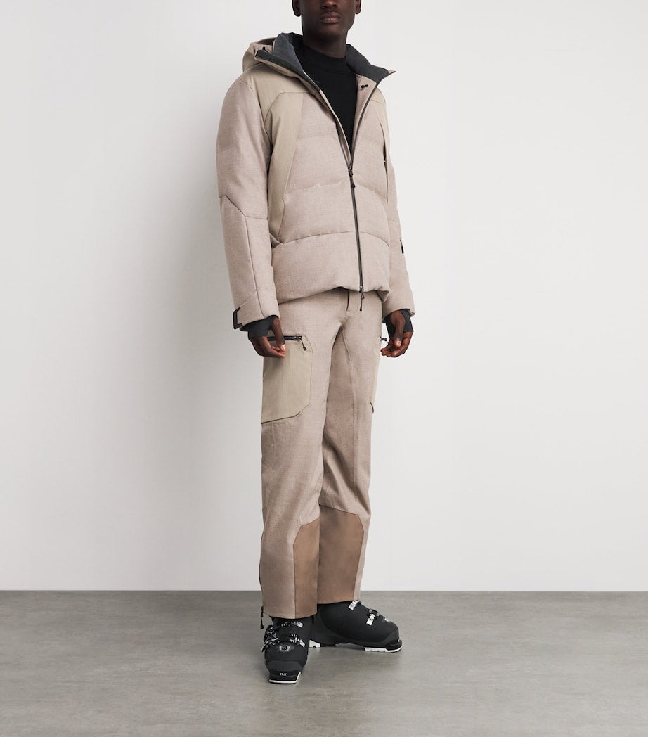 Sease Beige Wool Down Nordend Ski Jacket