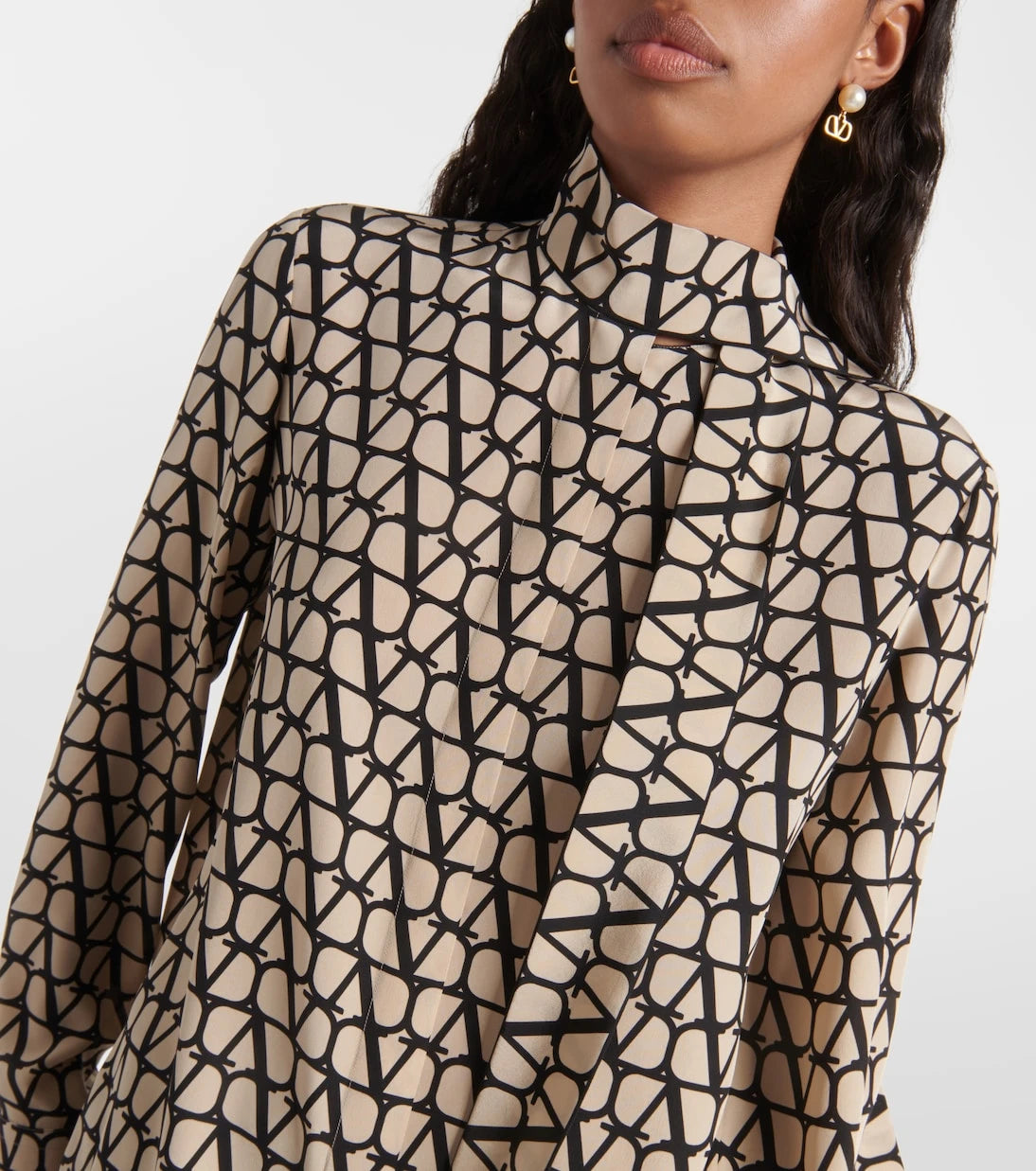 Valentino - Toile Iconographe silk crêpe de chine blouse