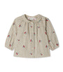 Organic Cotton Plaid Domino Blouse (24-36 Months)