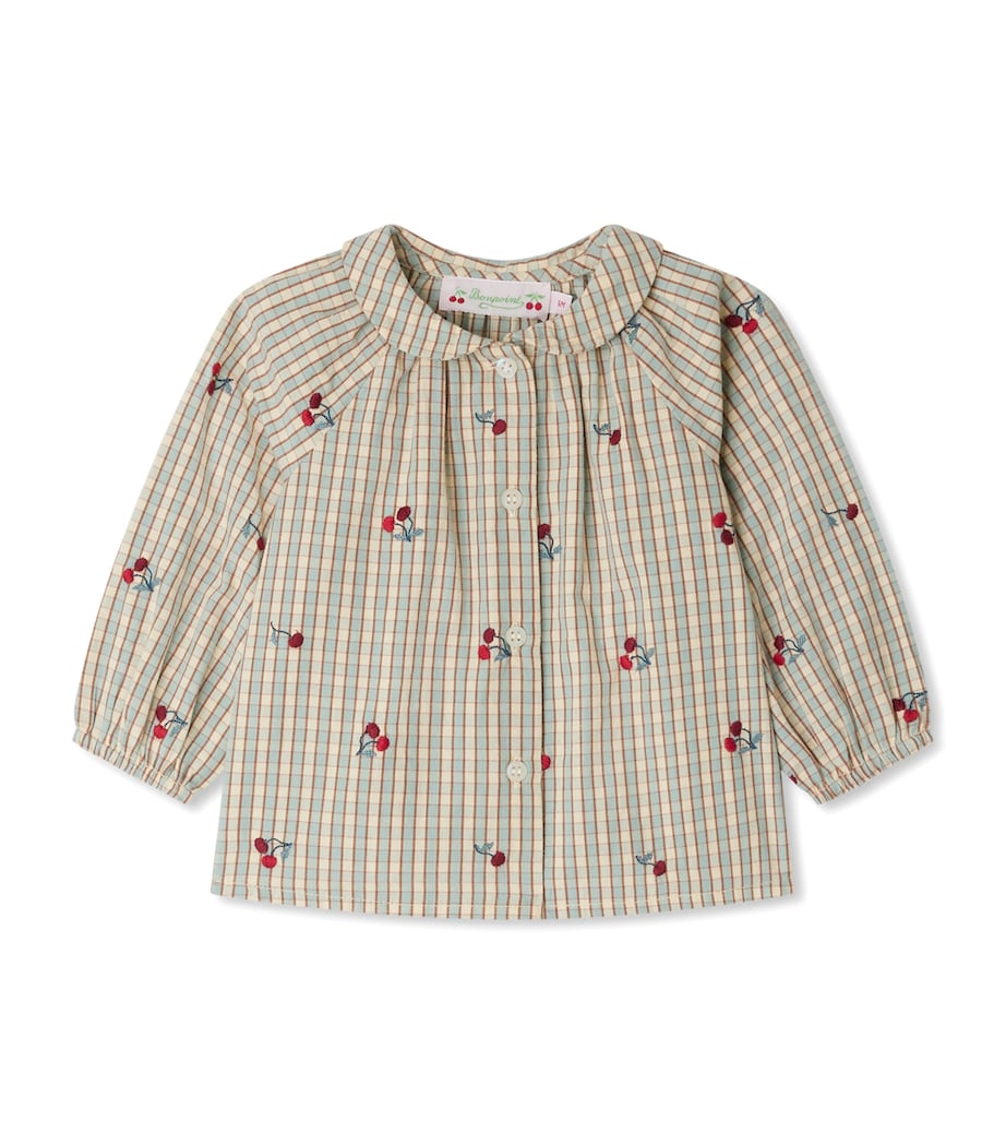 Organic Cotton Plaid Domino Blouse (24-36 Months)