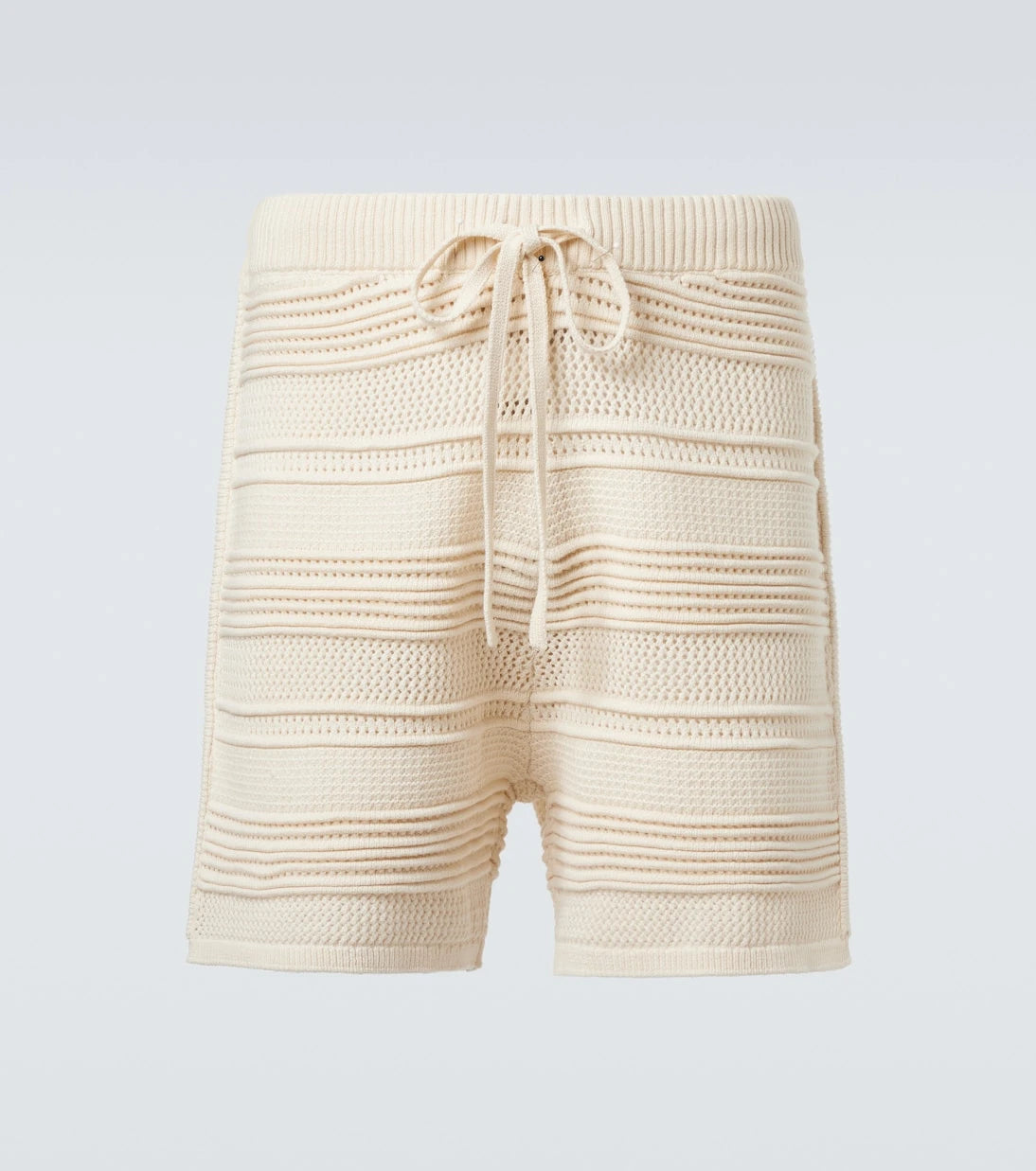 Commas - Crochet cotton-blend shorts