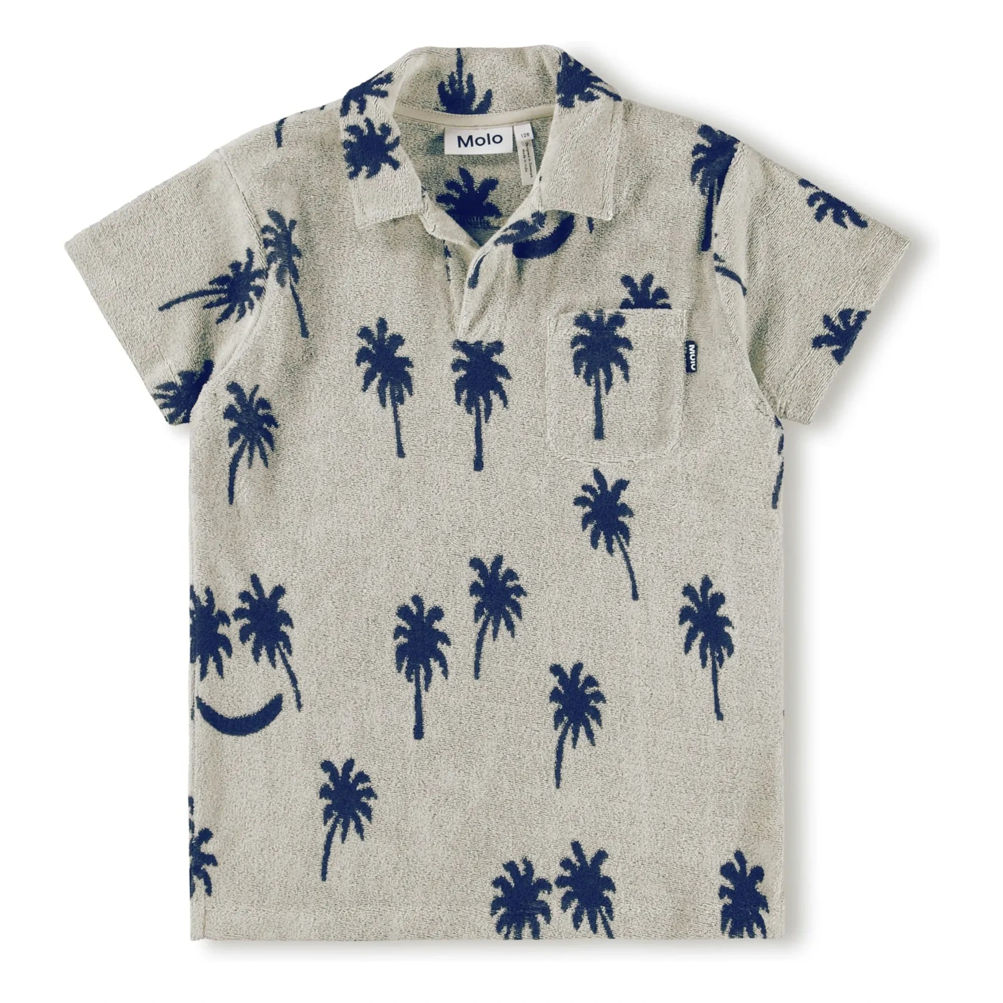 Molo - Randel Palm terry polo shirt | Grey