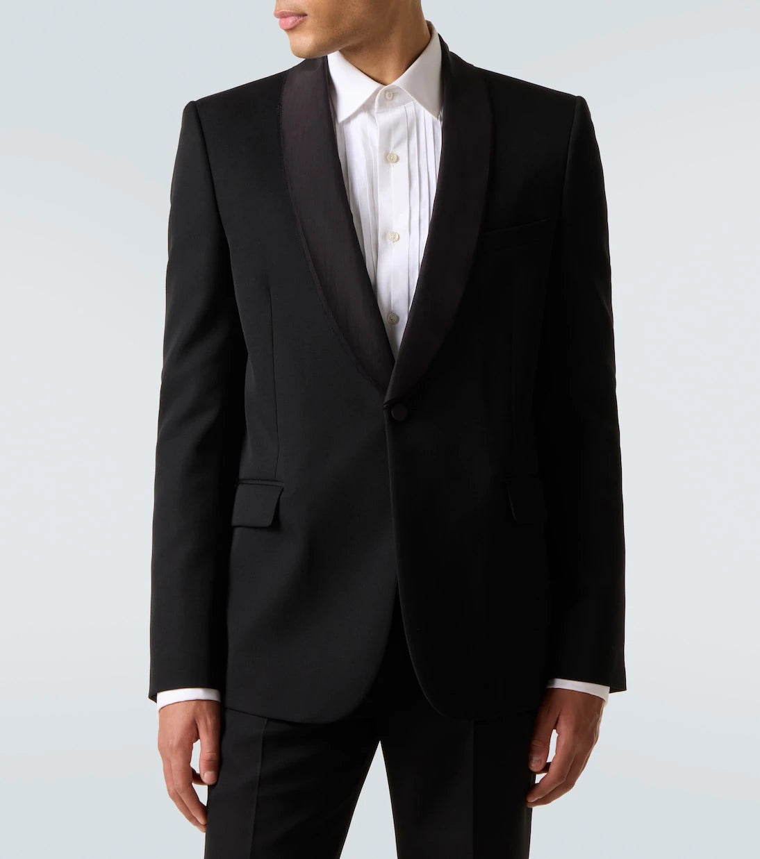 McQueen - Virgin wool tuxedo jacket