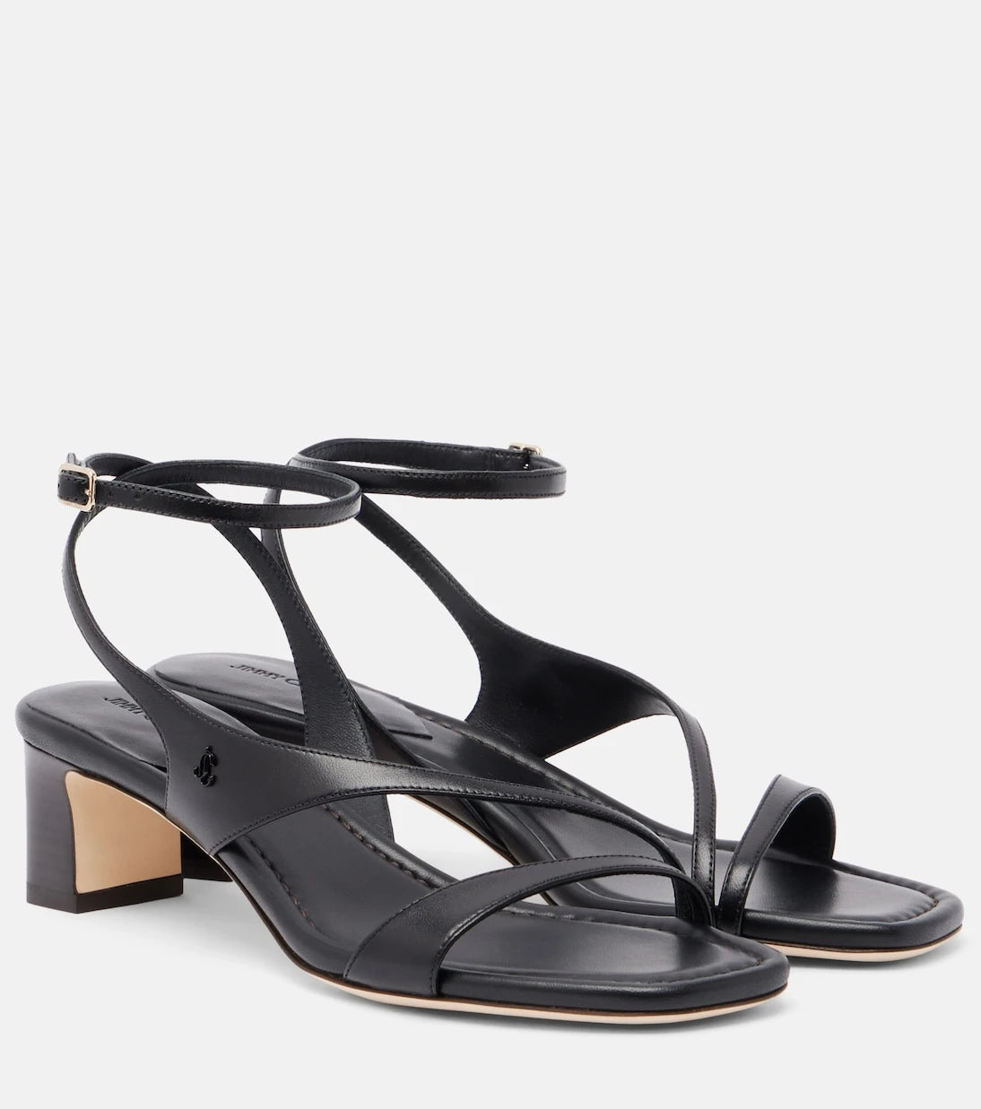 Jimmy Choo - Faye leather slingback sandals