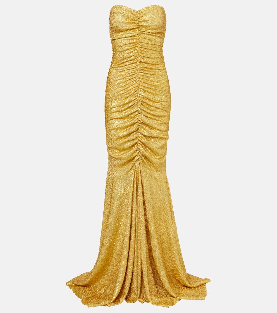 Norma Kamali - Sequined ruched gown