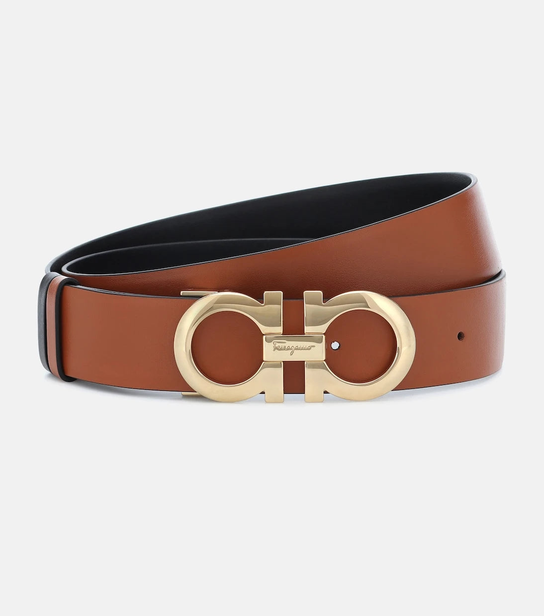 Ferragamo - Gancini reversible leather belt