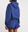 Alexander Wang Blue Cotton Logo Cropped Hoodie