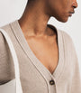 ME+EM Beige Wool-Cashmere Contour Cardigan